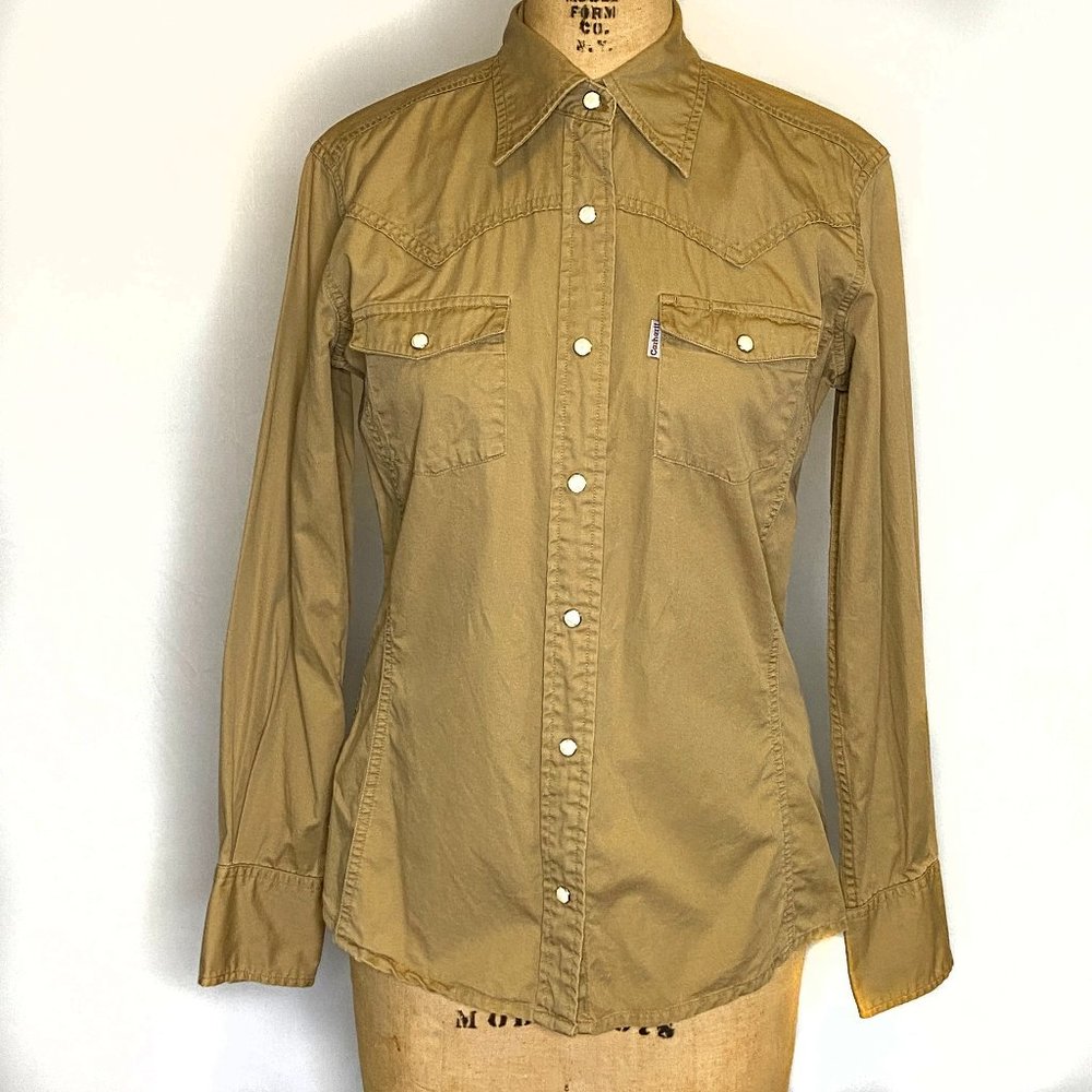 Women's Carhartt Work Wash Twill Snap Front Western Shirt / XS